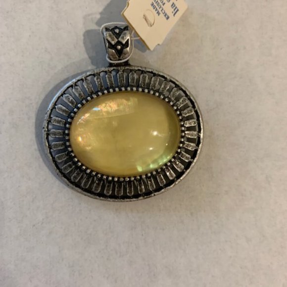 Lia Sophia Semi-Precious Gemstone Pendants (Multi-gem pendant SOLD) Lot of 3 - Picture 2 of 4